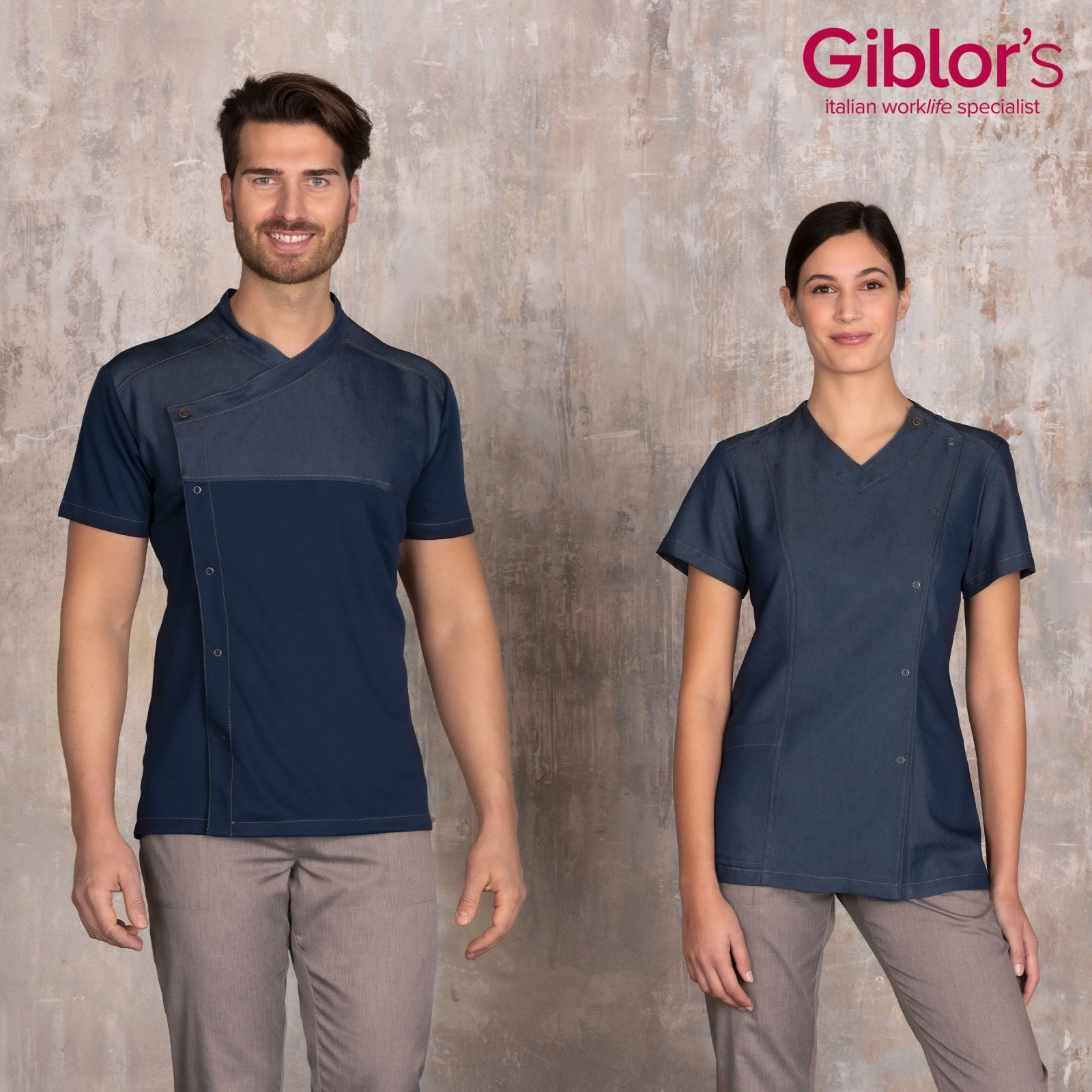 Halena pro lékařky s džínovým vzhledem