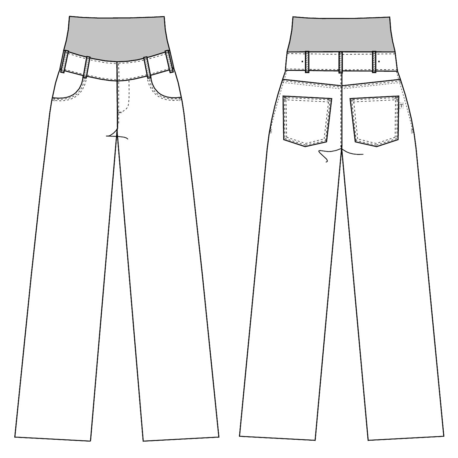 Dámské lékařské těhotenské kalhoty