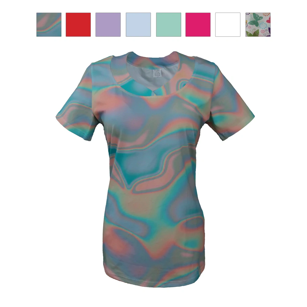 Zdravotnická tunika se srdcovým výstřihem